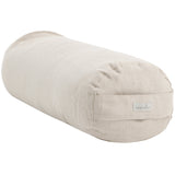MINICAMP Yoga Bolster Meditation Cushion from 100% Linen in Natural Color