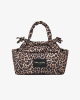 Mini Luna Drawstring Stroller Bag Leopard Print