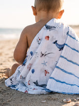 Organic Snug Blanket - Sardinian Summer