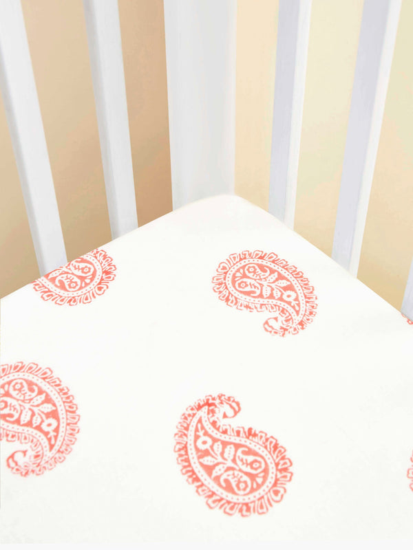 Pink City Fitted Crib Sheet