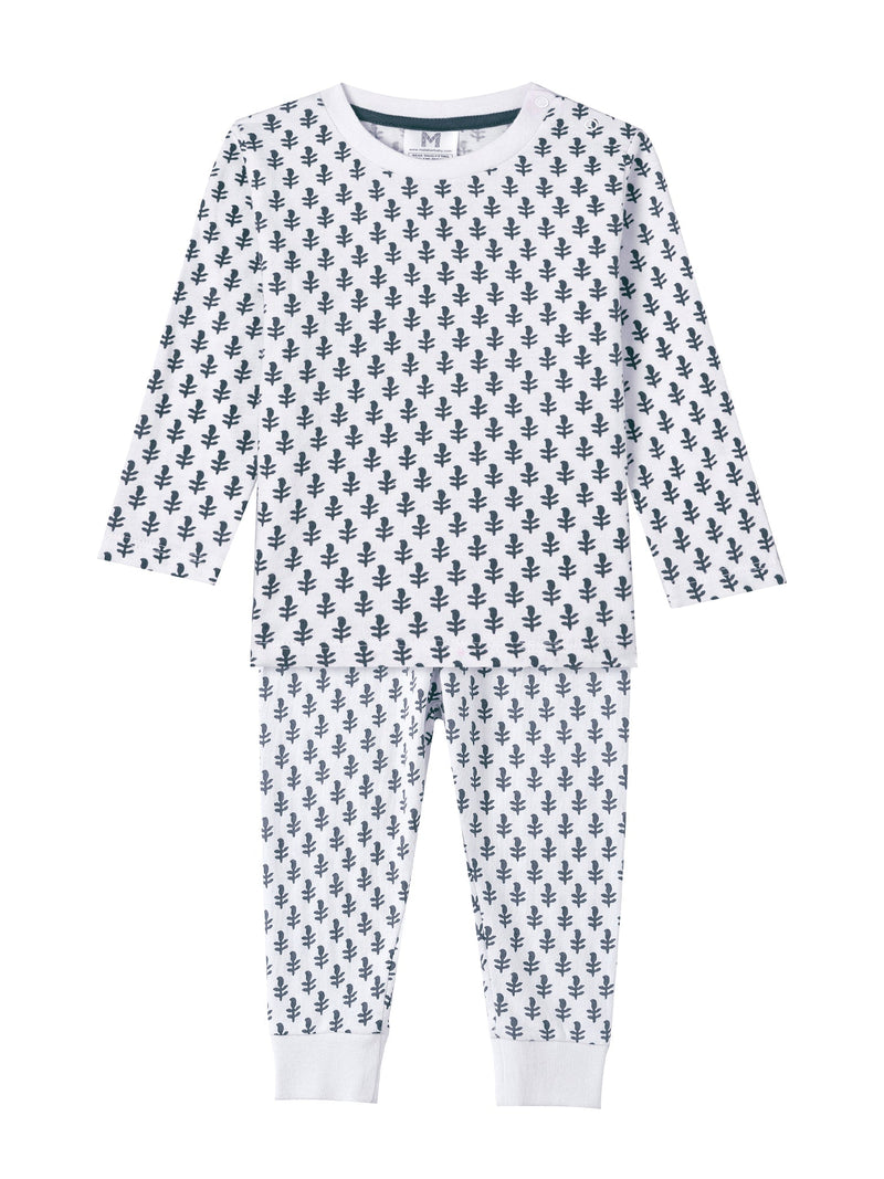 Toddler & Big Kid Cotton Knit PJ Set (Fort Blue)