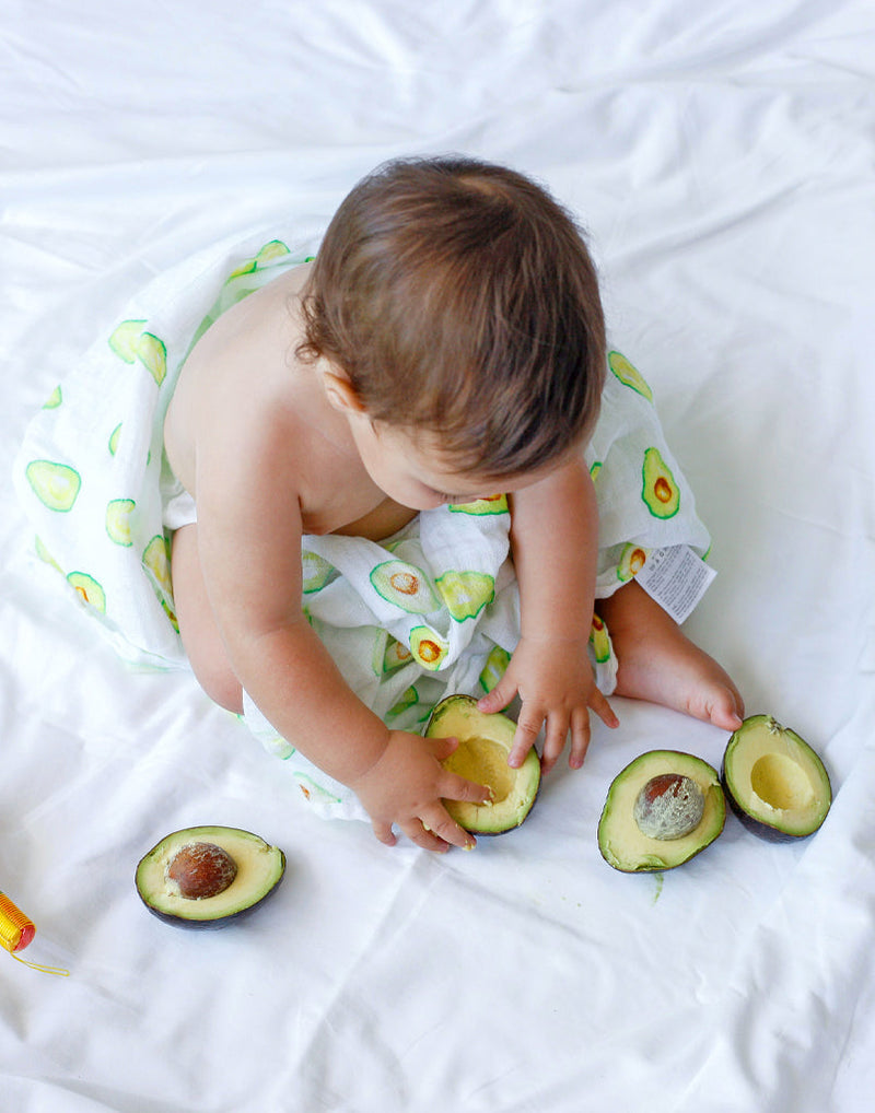 Organic Swaddle Set - First Foods (Avocado & Carrot)