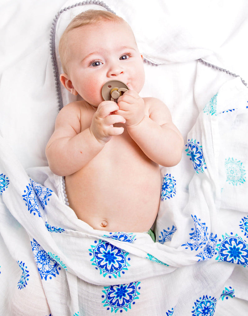 Organic Swaddle Set - Protector Series (Hamsa & Mandala)