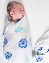 Organic Swaddle Set - Protector Series (Hamsa & Mandala)