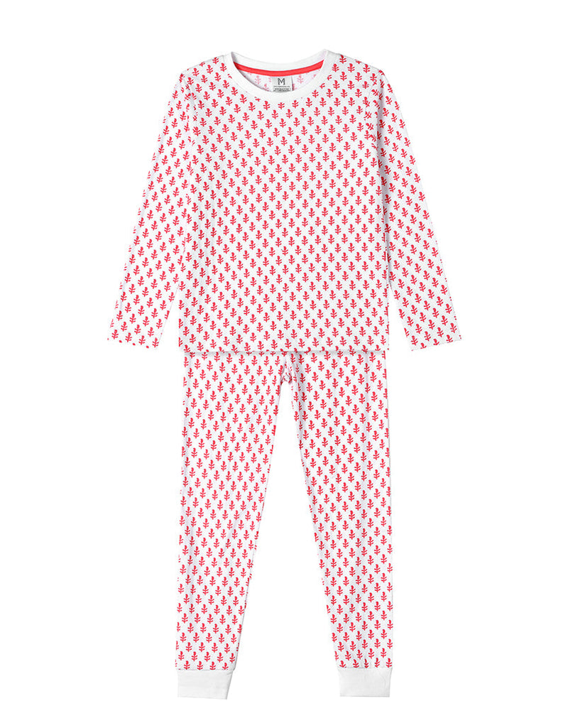 Toddler & Big Kid Cotton Knit PJ Set (Pink City)