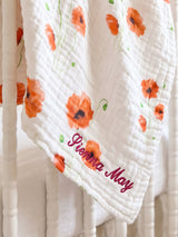 Organic Snug Blanket - Poppy