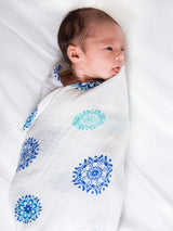 Organic Swaddle Set - Protector Series (Hamsa & Mandala)