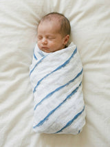 Organic Swaddle Set - Life's a Beach (Under the Sea & Blue Octopus Stripe)