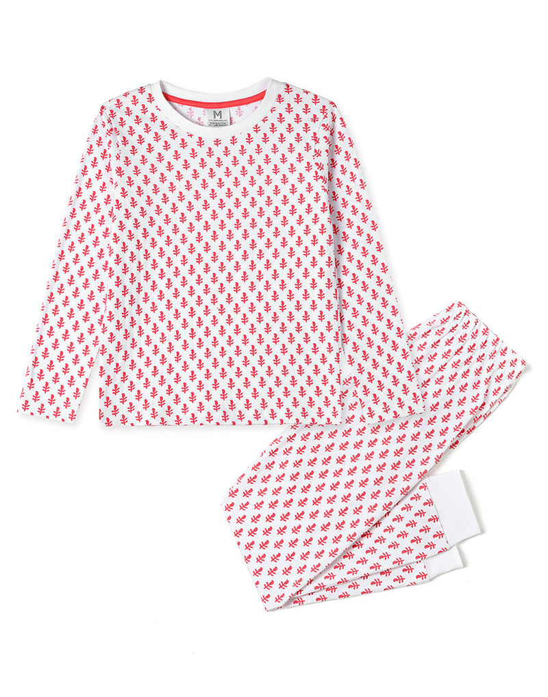 Toddler & Big Kid Cotton Knit PJ Set (Pink City)