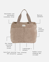 SIGRID Eco Changing Bag With Changing Mat - Biege