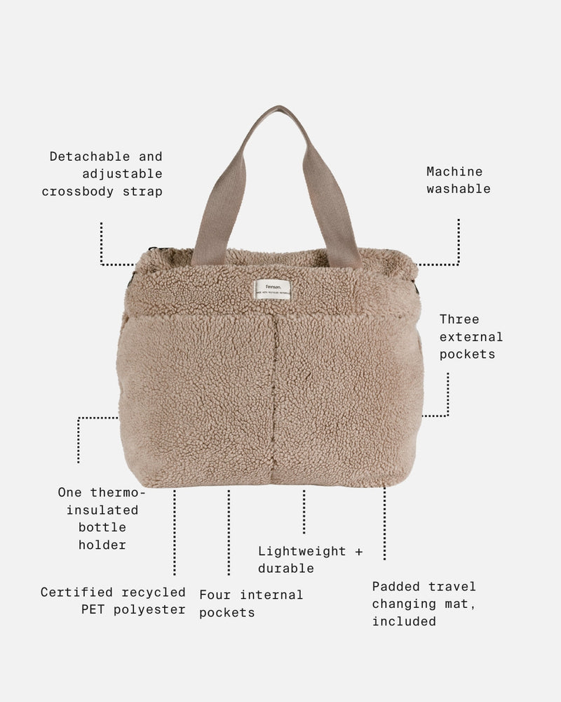 SIGRID Eco Changing Bag With Changing Mat - Biege