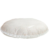 MINICAMP Big Floor Cushion With Pompoms in Colour Drops on White