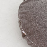 MINICAMP Boucle Fabric Kids Floor Cushion in Grey