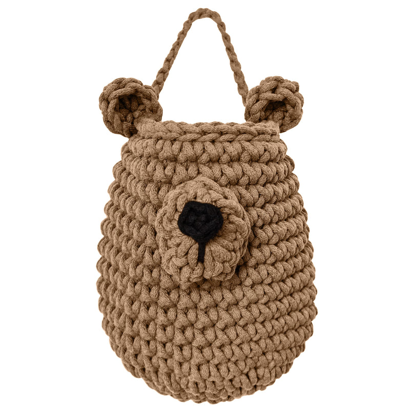 Crochet Hanging Bear Basket | TOFFEE