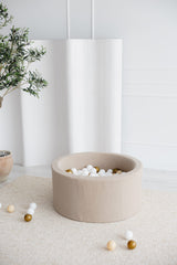 Monio - Beige Boucle Ball Pit + Balls (colour of your choice)