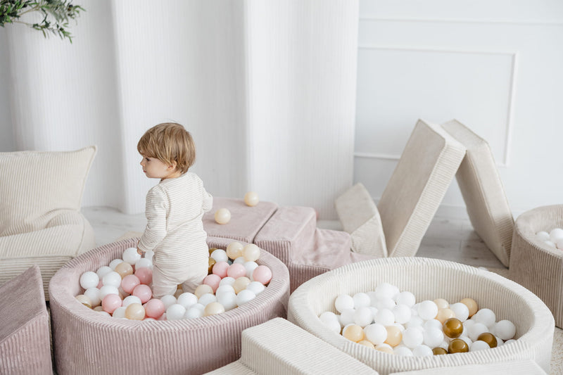 Monio - Dirty Pink Corduroy Ball Pit + Balls (colour of your choice)