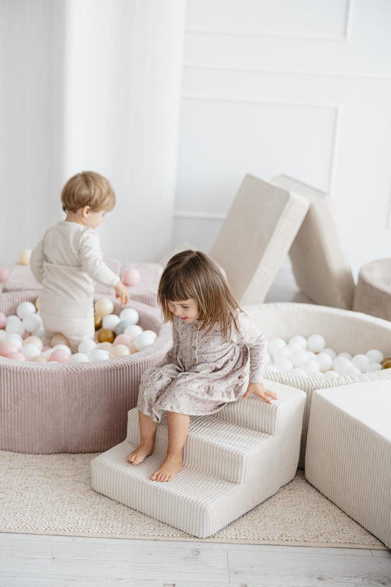 Monio - Corduroy Foam Soft Play - 3 Elements - Grey