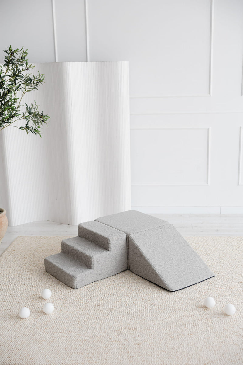 Monio - Boucle Foam Soft Play - 3 Elements - Grey