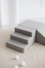 Monio - Boucle Foam Soft Play - 3 Elements - Grey