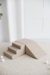 Monio - Boucle Foam Soft Play - 3 Elements - Beige