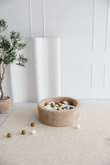 Monio - Plush Ball Pit + 200 Balls (colour of your choice) - Beige