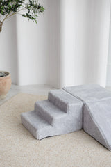 Monio - Plush Foam Soft Play - 3 Elements - Light Grey