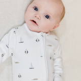 Sleepsuit 2 Pack - Nautical / White