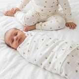 XL Bamboo Muslin - Neutral Heart