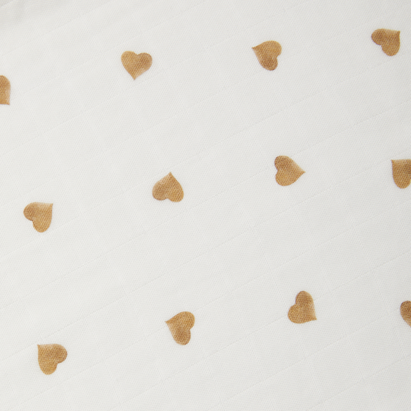 Bamboo Muslin Gift Set - Neutral Heart