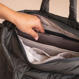 Baby Changing Tote Bag - Soft Black