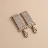 Logo Pram Bag Clips - Oyster
