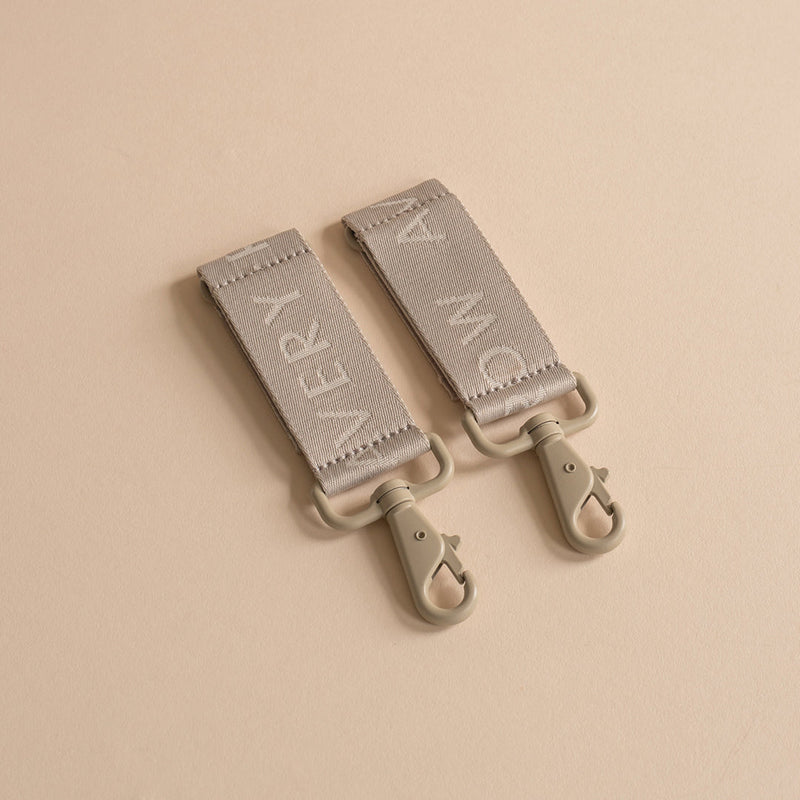Logo Pram Bag Clips - Oyster – Mimibear