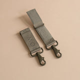 Logo Pram Bag Clips - Olive