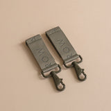 Logo Pram Bag Clips - Olive