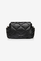 Nova Eco Compact Changing Bag Black Quilted Faux Leather