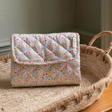 Cotton Travel Baby Changing Mat - Wildflower Garden