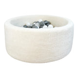 Monio - Plush Ball Pit + 200 Balls (colour of your choice) - Ecru