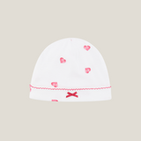 Hat With Trim - Pink Heart