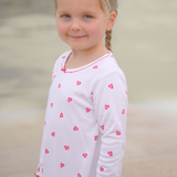 Long Sleeve Nightdress - Pink Heart