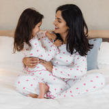 Pyjamas With Frill - Pink Heart