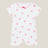 Romper With Trim - Pink Heart