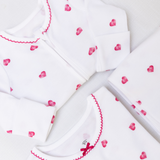 Pyjamas With Frill - Pink Heart