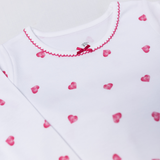 Pyjamas With Frill - Pink Heart