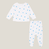 Wrap-Over 2 Piece Set - Blue Heart