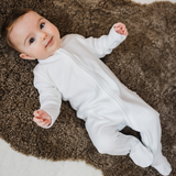 Sleepsuit 2 Pack - Blue Heart / White