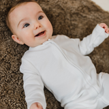 Sleepsuit 2 Pack - Blue Heart / White