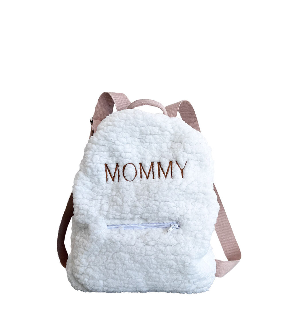 Teddy Personalised Backpack- White