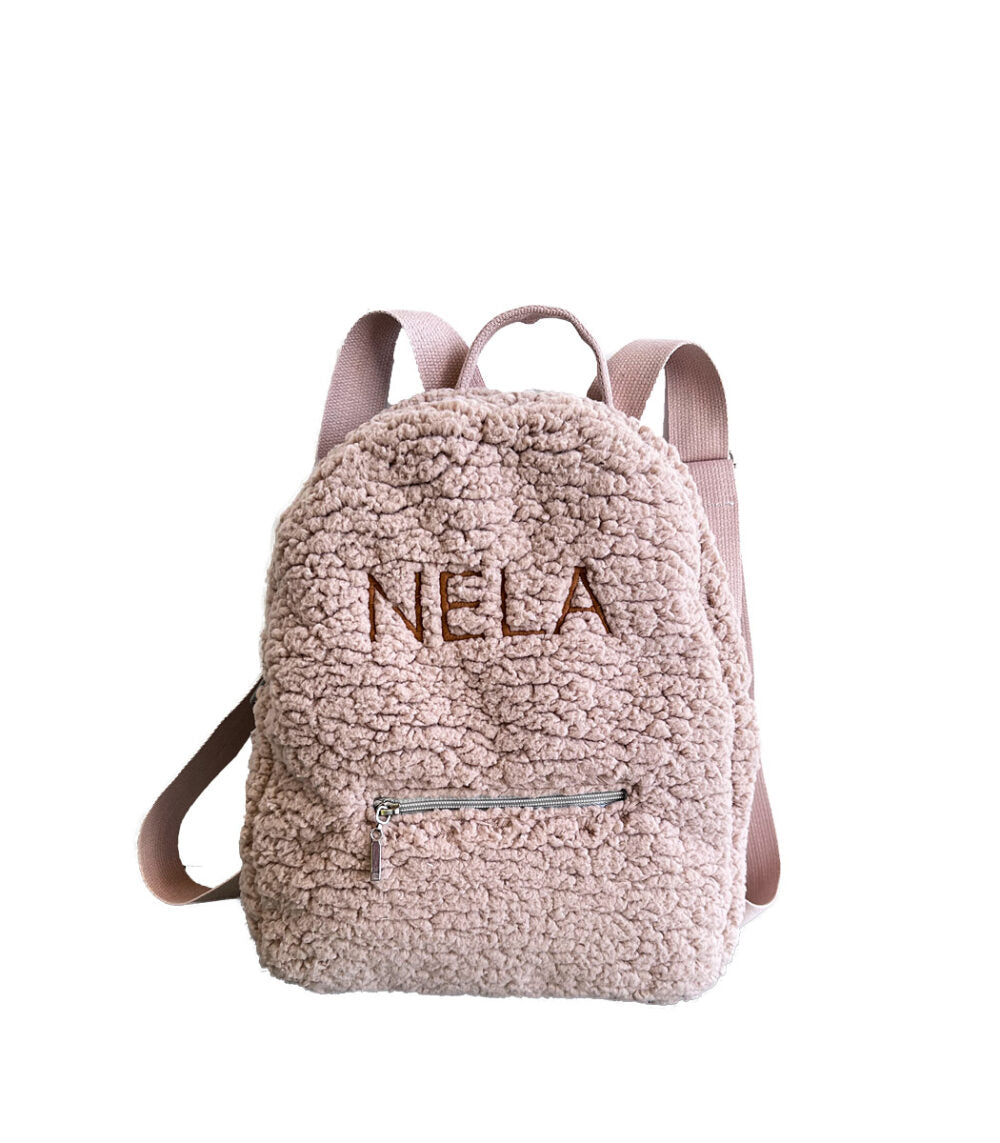 Teddy Personalised Backpack- Beige