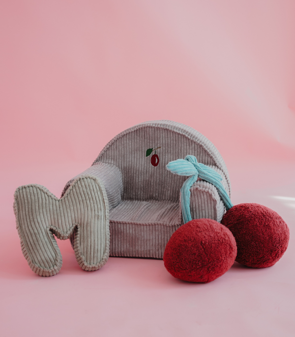 Toddler Corduroy Chair - Plum