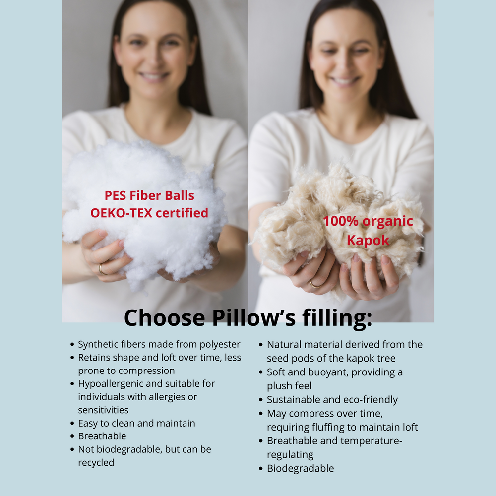 
                      
                        Nursing and Pregnancy Pillow in C-Shape With Organic Cover and Natural Kapok Filling in Milk White
                      
                    